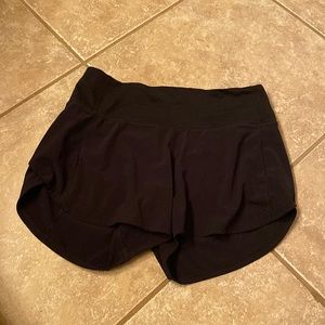 BLACK LULULEMON SIZE 4 TALL INCH 4 SHORTS!!